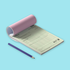5 NCR Books A5 One Color Printing 1 + 1