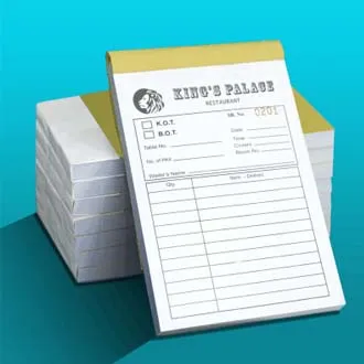NCR pad printing services in UAE by Printstore, featuring high-quality, customizable printed NCR pads.