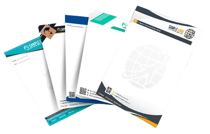 Custom letterhead printing service by Printstore, showcasing high-quality, personalized letterhead designs.