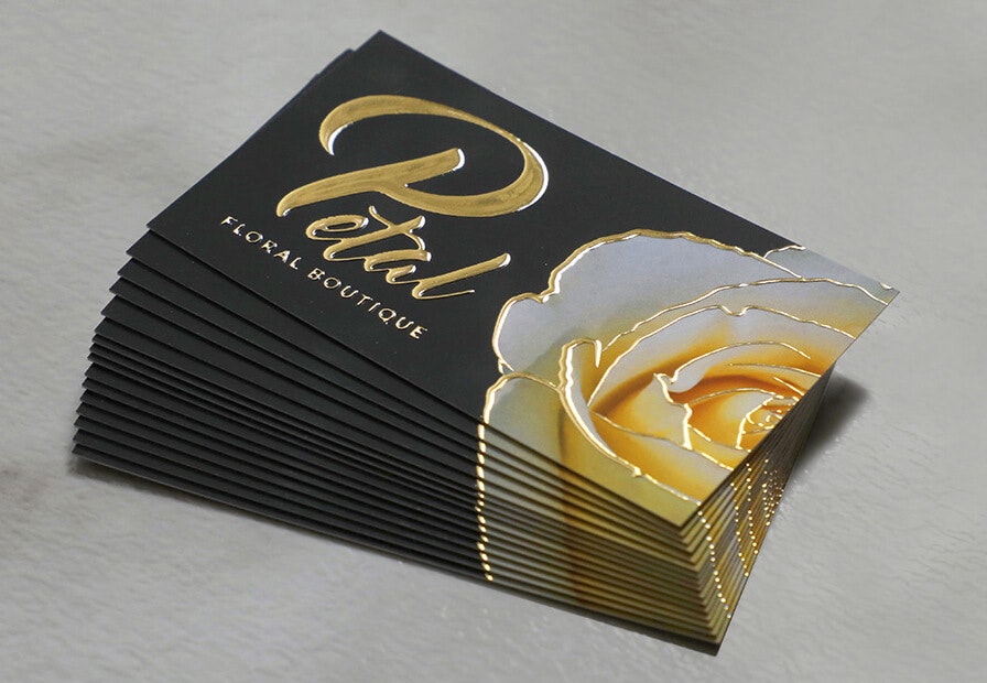 Velvet + Spot UV + Gold Foil