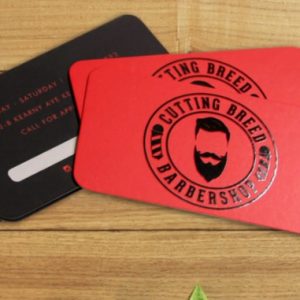Velvet Laminated Business Card With Spot UV
