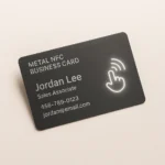 Black Metal NFC Business Card