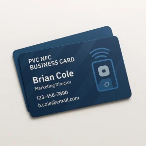 PVC NFC Business Card with UV printing and digital profile sharing