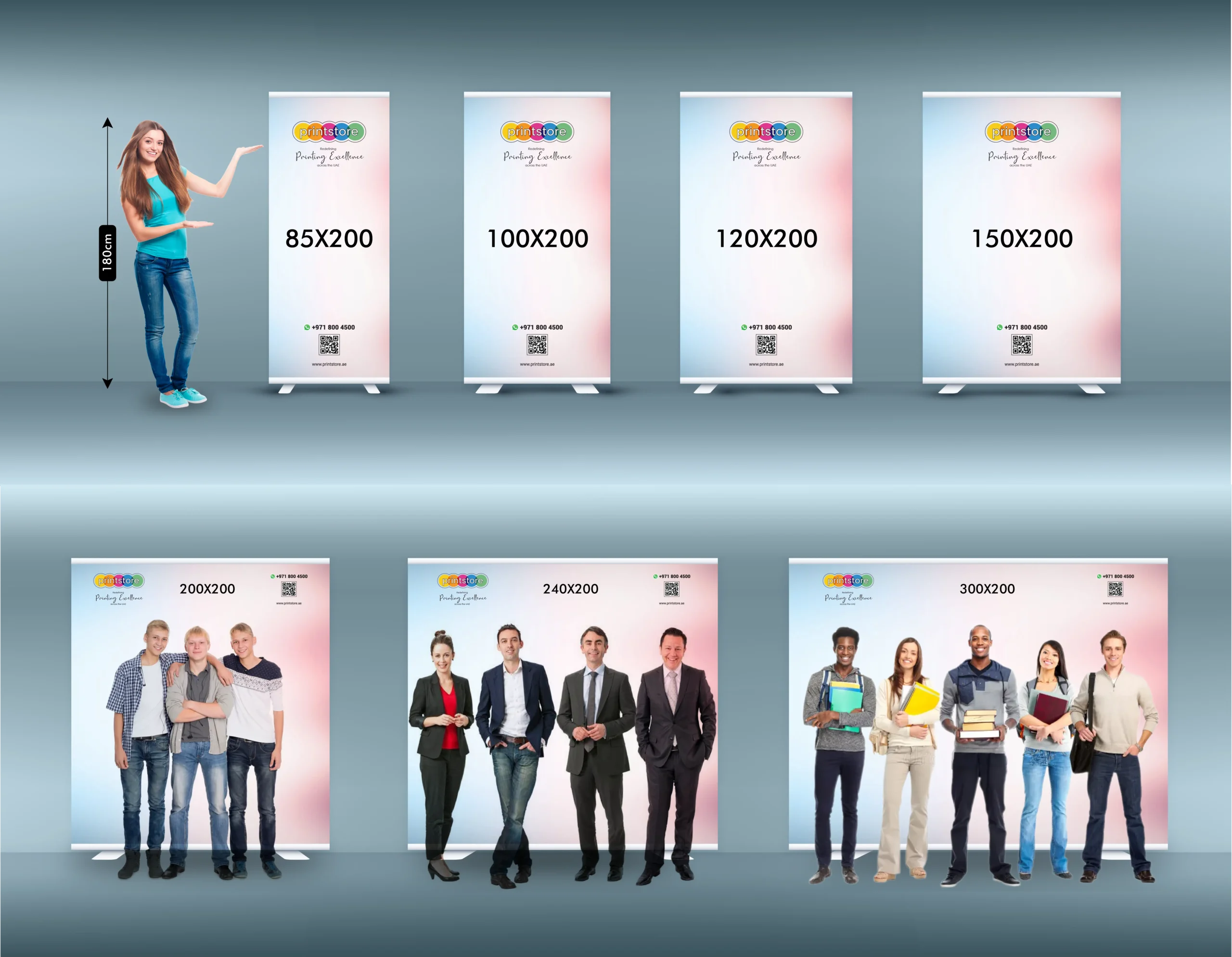 Roll-Up Banner Measurements and All size